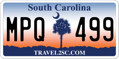 SC license plate MPQ499