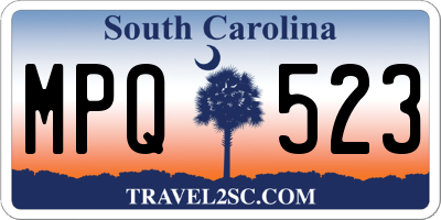 SC license plate MPQ523