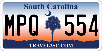 SC license plate MPQ554