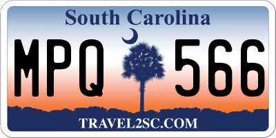 SC license plate MPQ566
