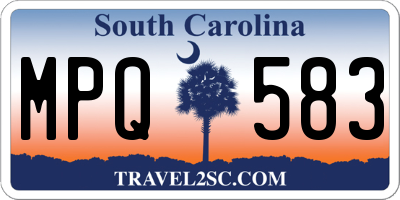 SC license plate MPQ583