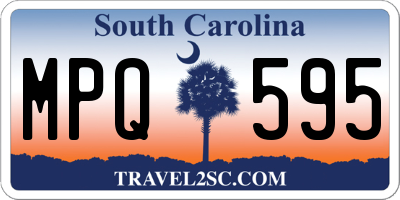 SC license plate MPQ595