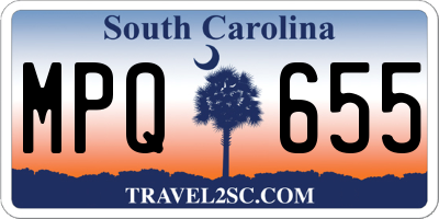 SC license plate MPQ655