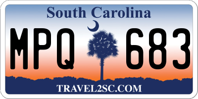 SC license plate MPQ683