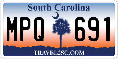 SC license plate MPQ691