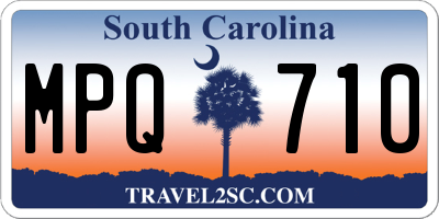 SC license plate MPQ710
