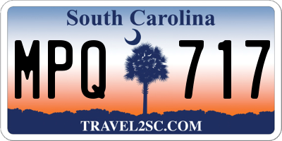 SC license plate MPQ717
