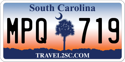 SC license plate MPQ719