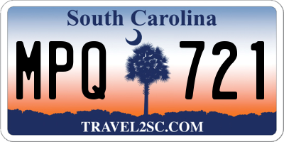 SC license plate MPQ721