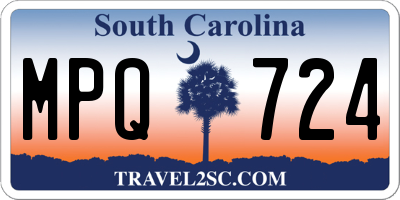 SC license plate MPQ724