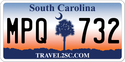 SC license plate MPQ732