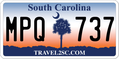 SC license plate MPQ737