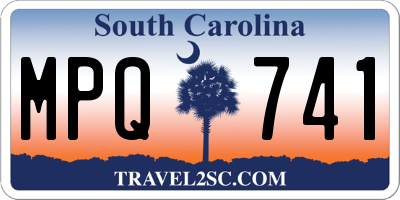 SC license plate MPQ741