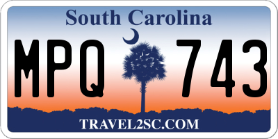 SC license plate MPQ743