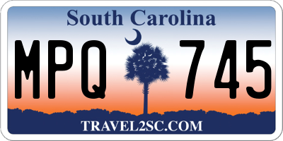SC license plate MPQ745