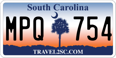 SC license plate MPQ754