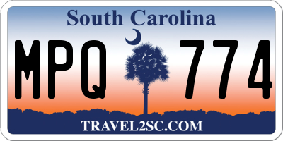 SC license plate MPQ774