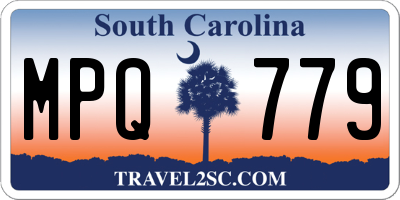 SC license plate MPQ779