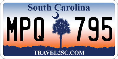 SC license plate MPQ795