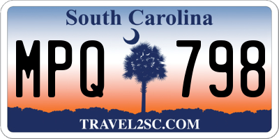 SC license plate MPQ798