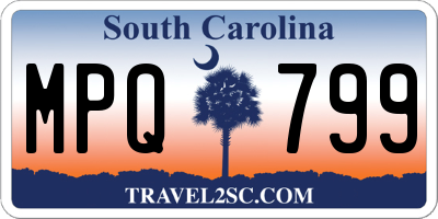 SC license plate MPQ799
