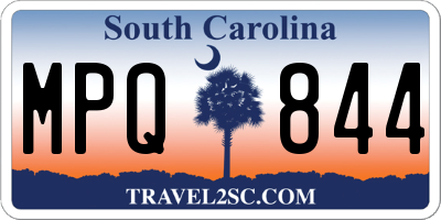 SC license plate MPQ844