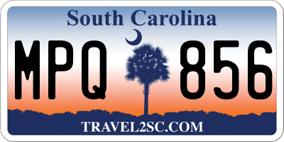 SC license plate MPQ856