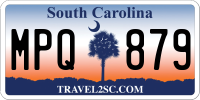 SC license plate MPQ879