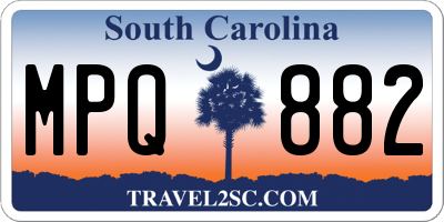 SC license plate MPQ882