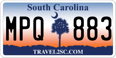 SC license plate MPQ883