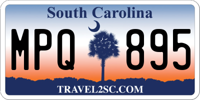 SC license plate MPQ895