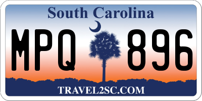 SC license plate MPQ896