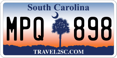 SC license plate MPQ898