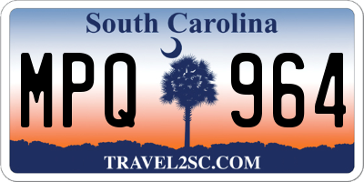 SC license plate MPQ964