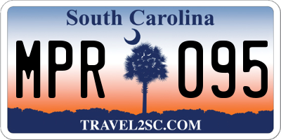 SC license plate MPR095