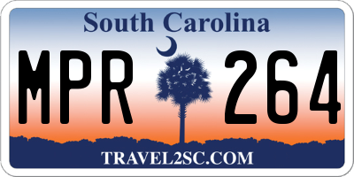 SC license plate MPR264