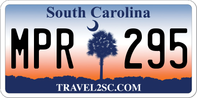 SC license plate MPR295