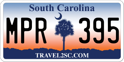 SC license plate MPR395