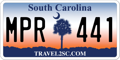 SC license plate MPR441