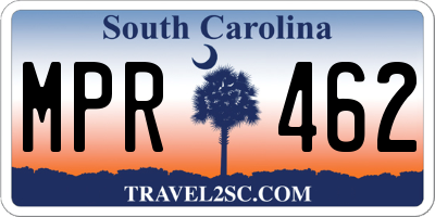 SC license plate MPR462