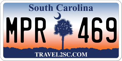 SC license plate MPR469