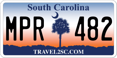 SC license plate MPR482