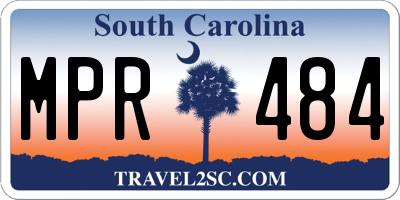 SC license plate MPR484