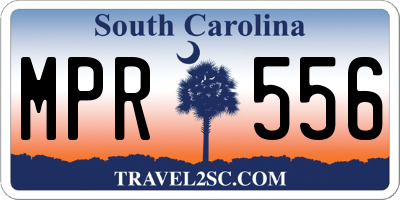 SC license plate MPR556