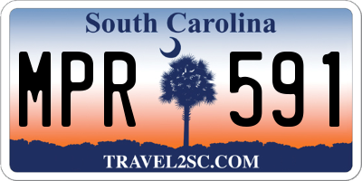 SC license plate MPR591