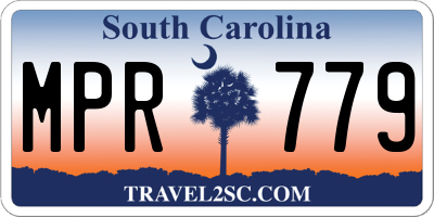 SC license plate MPR779
