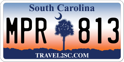 SC license plate MPR813