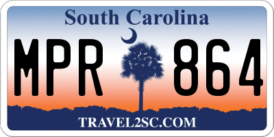 SC license plate MPR864
