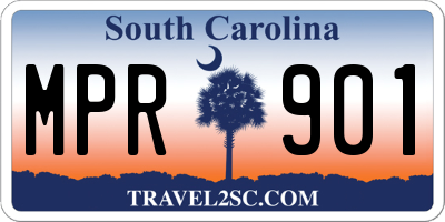 SC license plate MPR901