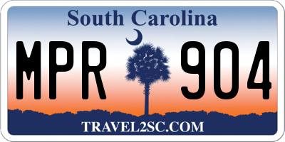 SC license plate MPR904